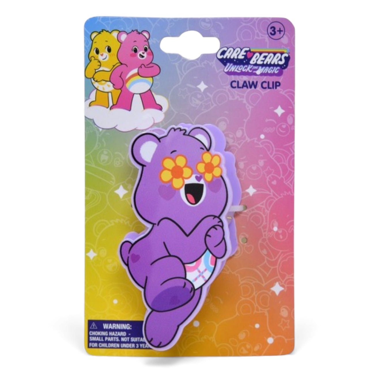 12PCS PURPLE CARE BEAR CLAW CLIP CBHARC