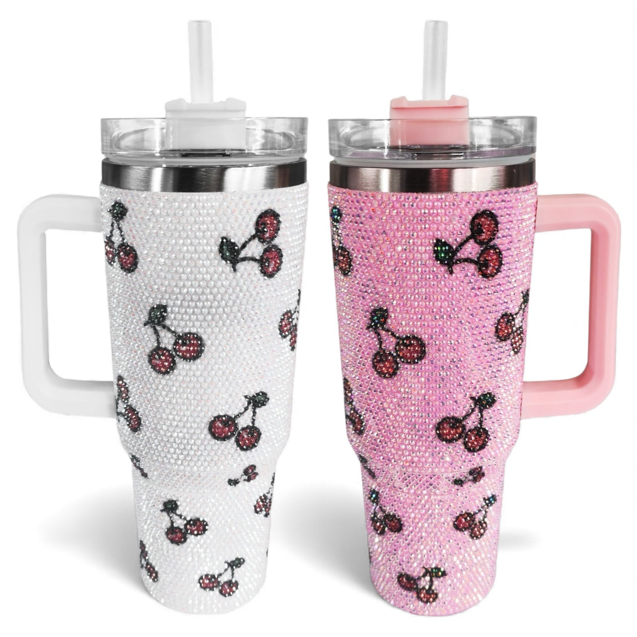 2PCS 40OZ BLING CHERRY 1 PCS PER COLOR