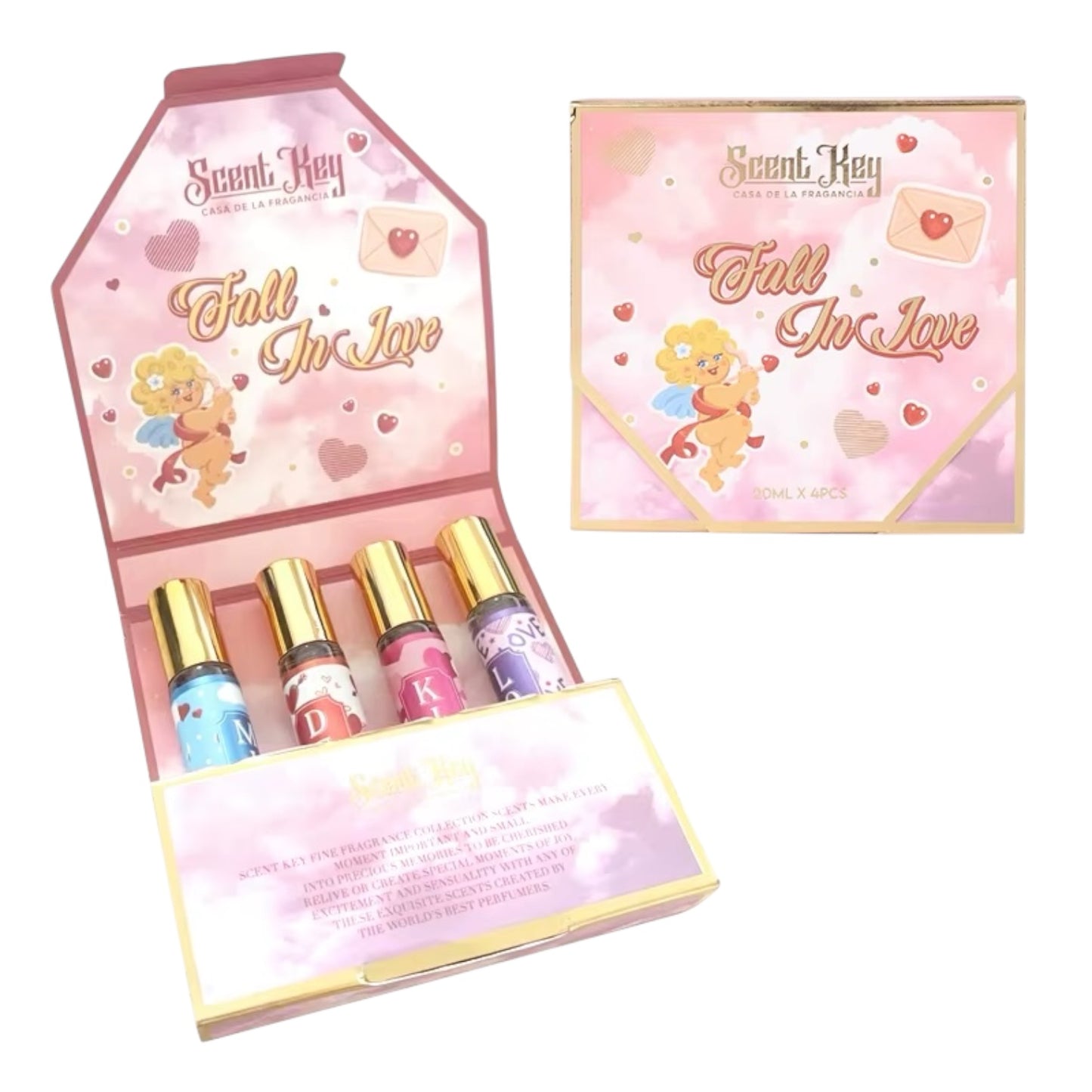 6PCS SCENT KEY FALL IN LOVE 4 PCS FRAGRANCE SET LP