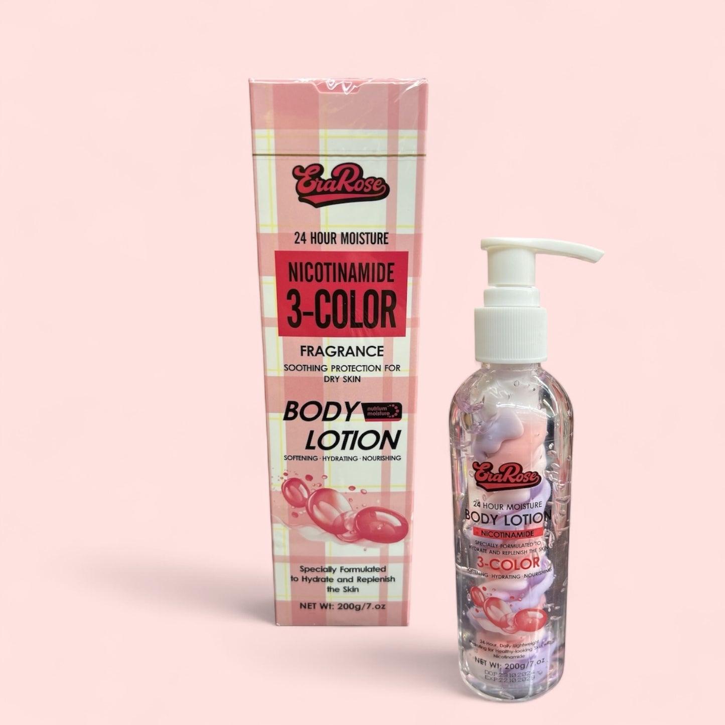 3PCS ERA ROSE NICOTINAMIDE BODY LOTION 8086