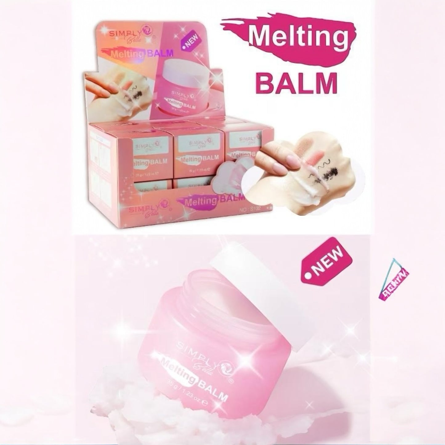 12PCS DISPLAY SIMPLY BELLA MELTING BALM S102