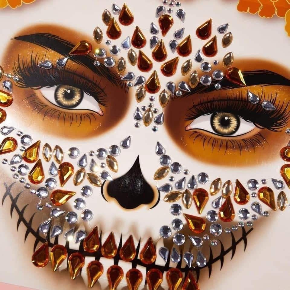 10PCS PACK ULTRAMO FACE CRYSTAL GLITTER JEWELS A2202/A2203