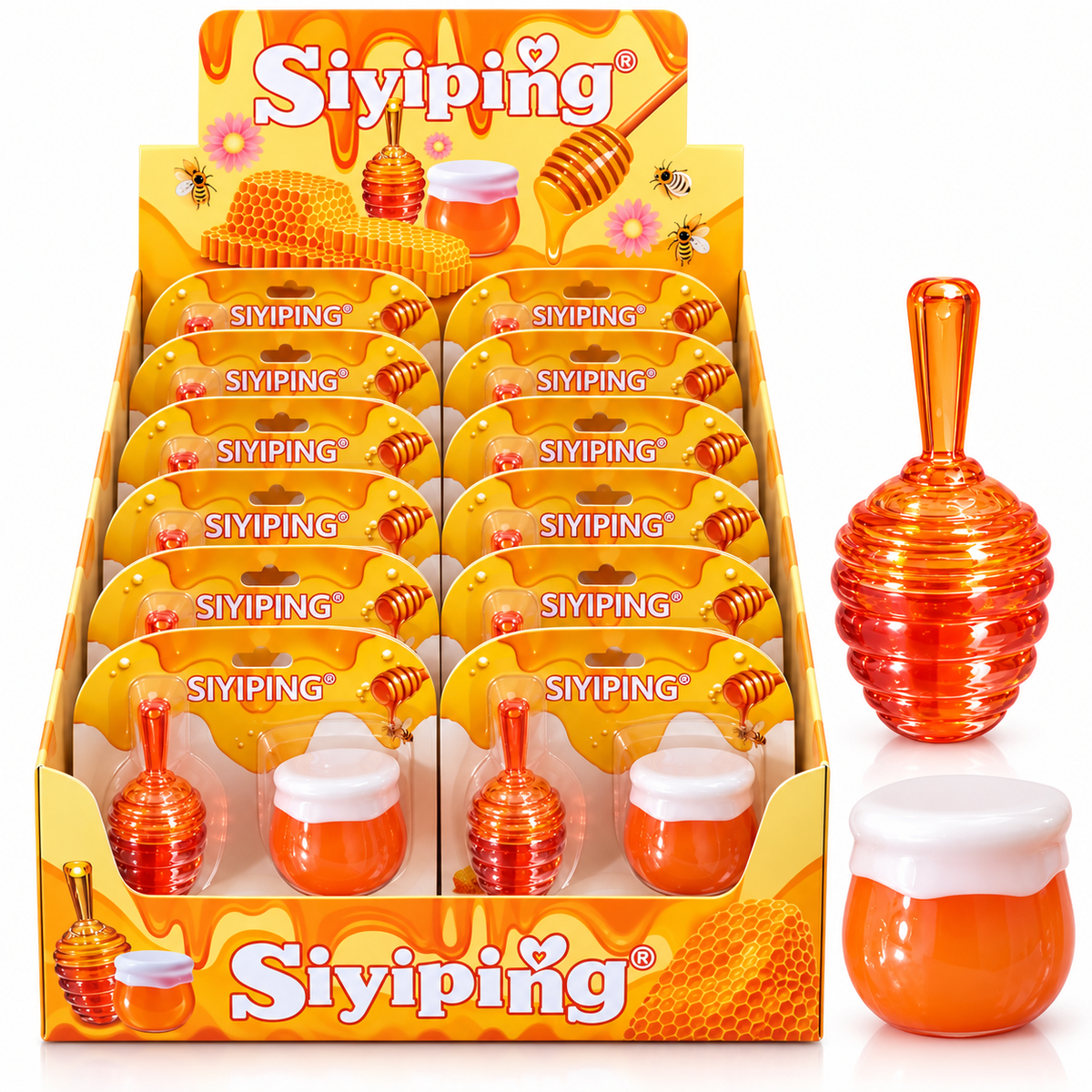 Set de bálsamos labiales de miel Siyiping