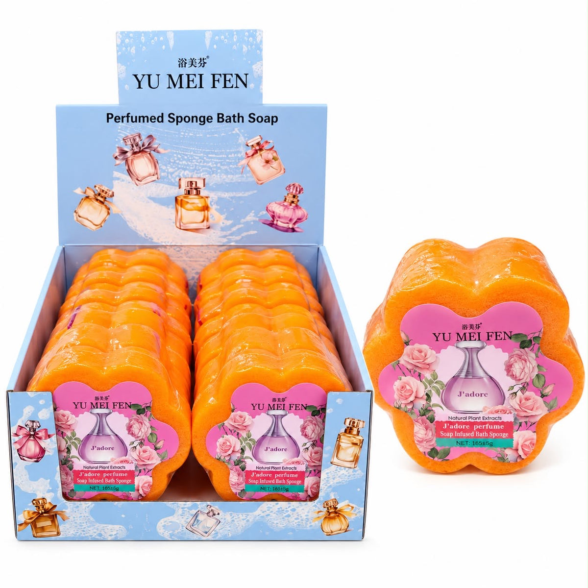 Yu Mei Fen Perfumed Sponge Bath Soap J’Adore