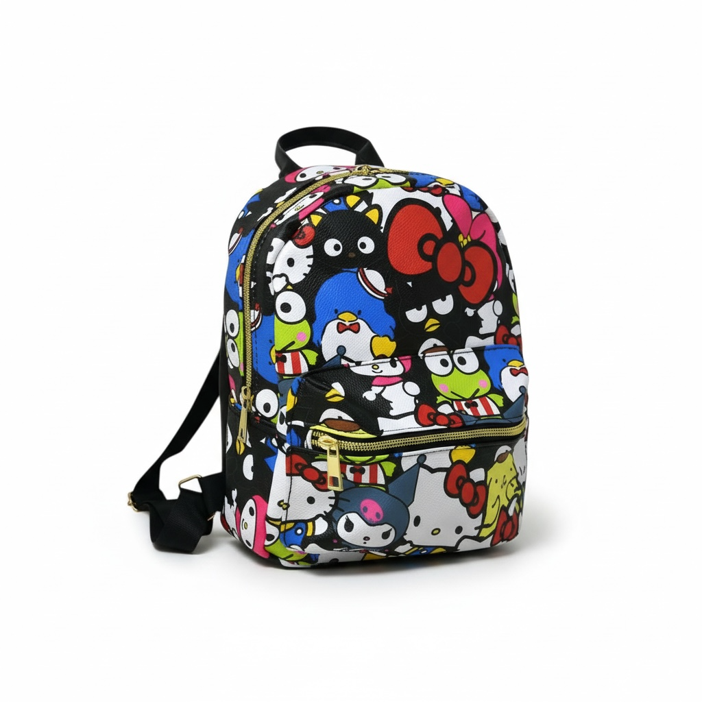 HELLO KITTY & FRIENDS WHITE LEATHER BACKPACK C6CM54ZA
