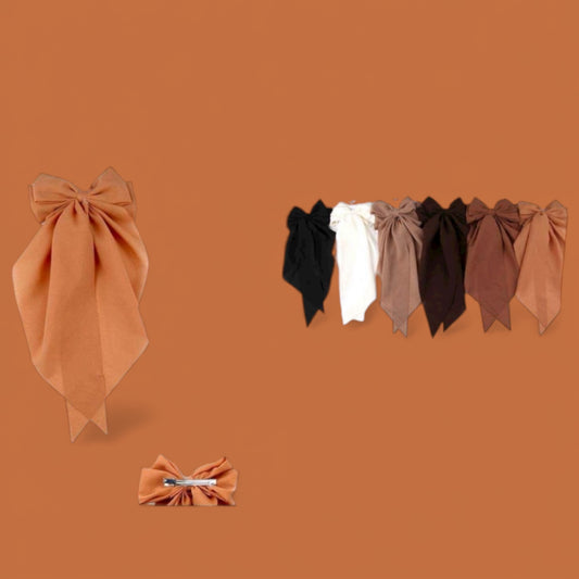 12PCS PACK BROWNS COQUETTE HAIR BOWS YBR-1867E6