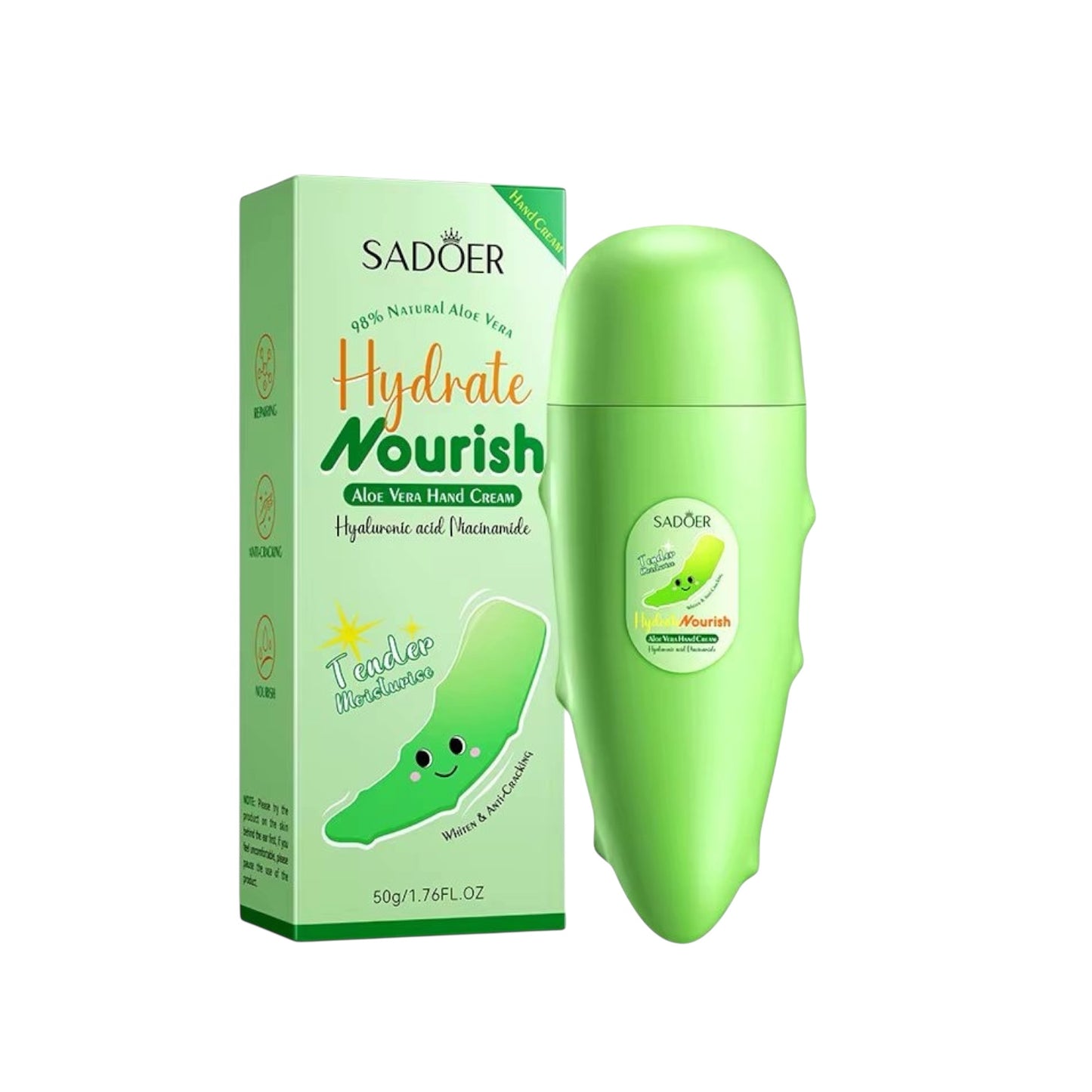 6PCS SADOER HYDRATE NOURISH ALOE VERA HAND CREAM #SD17833