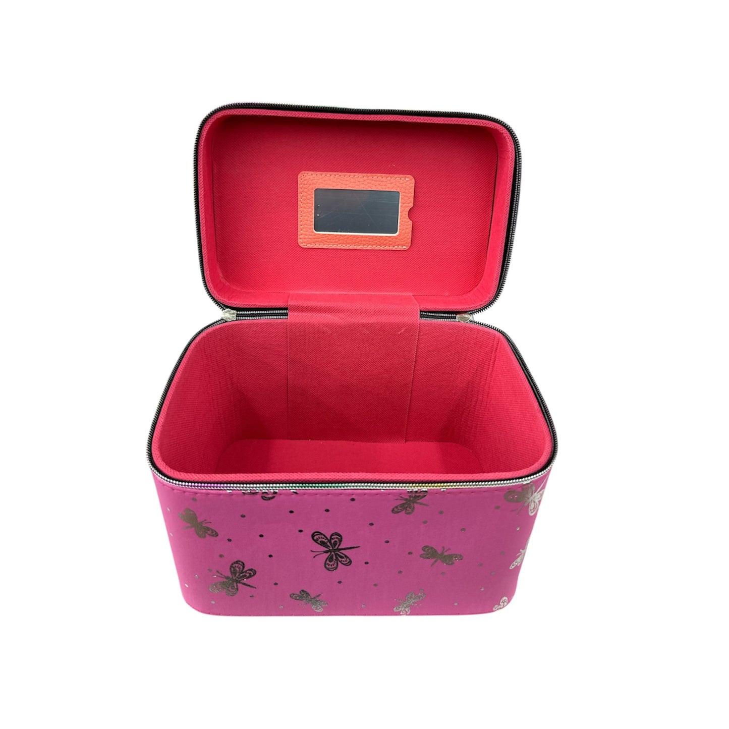 PINK IN BUTTERFLY 3PCS CARRY MAKEUP BOX