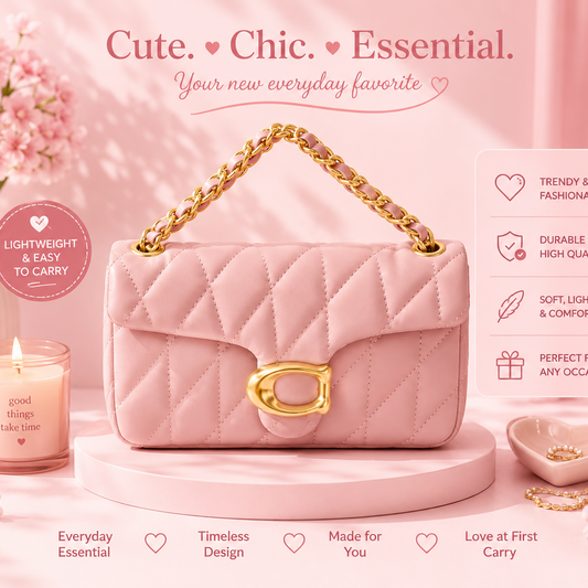 1PC LIGHT PINK PURSE WITH WALLET KC-9186-APK