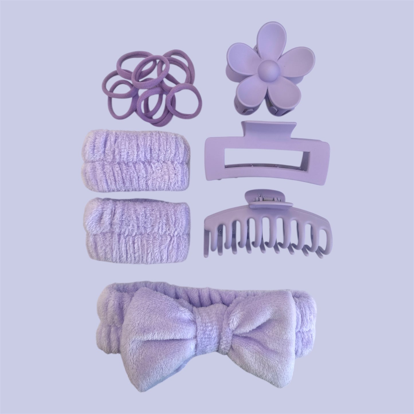 3PCS PURPLE BEAUTY SPA SET