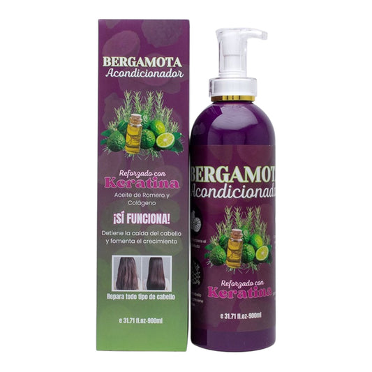 2PCS ACONDICIONADOR BERGAMOTA REFORZADO CON KERATINA ROMERO Y COLÁGENO BM-2001