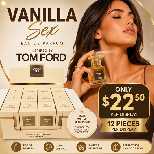 12PCS DISPLAY LUCA PERFUME VANILLA SEX INSPO TOM FORD 6587-1