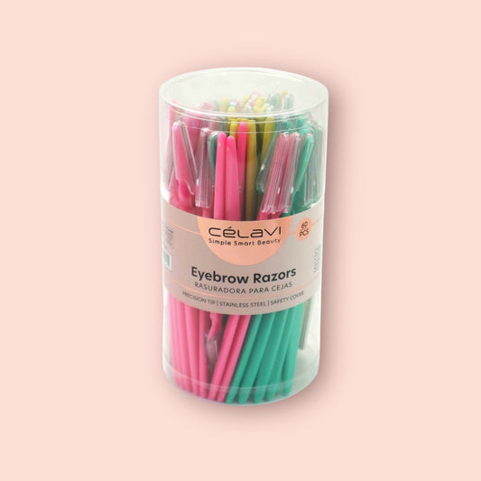 CELAVI 60 PCS  EYE BROW RAZORS STAINLESS STEEL #A10