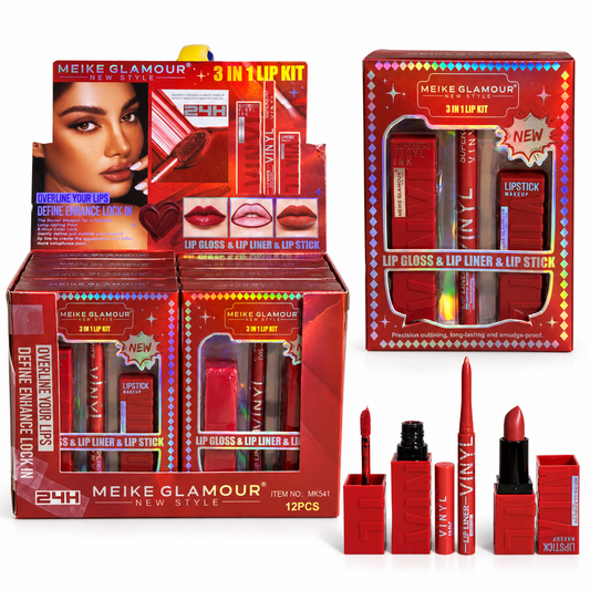 Kit de labios 3 en 1 Meike Glamour