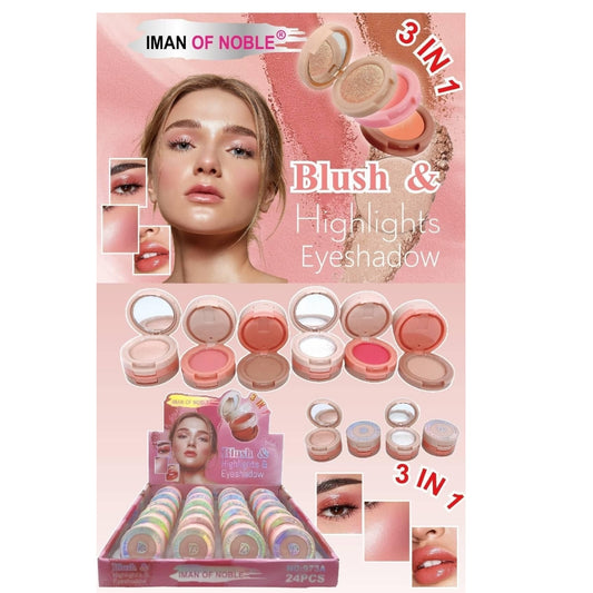 IMÁN OF NOBLE 3 IN1 BLUSH & HIGHLIGHTS & EYESHADOW #73