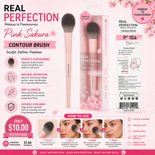 6PCS PACK PINK SAKURA MAKEUP FLAWLESSNESS P-104