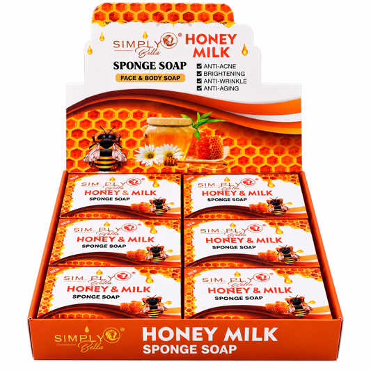 Esponja con Jabón de Miel y Leche SimplyBella