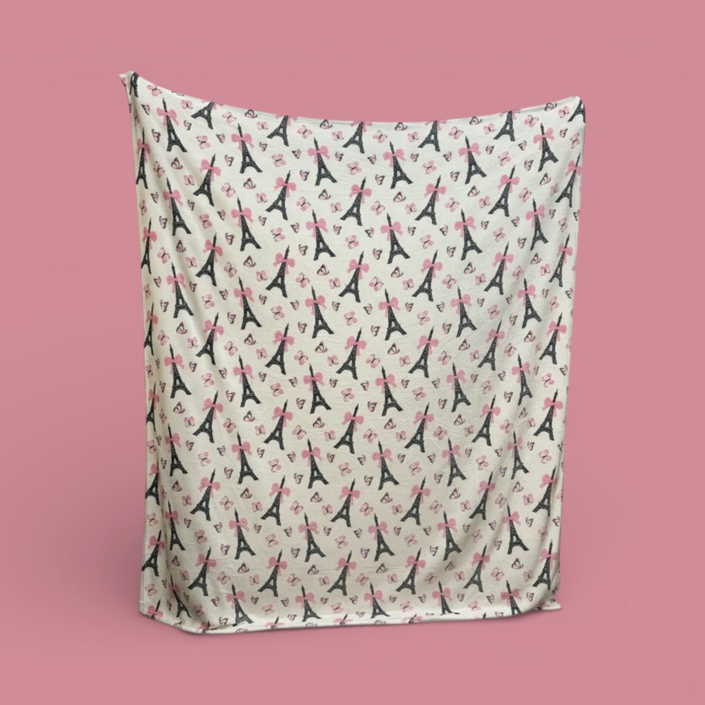 1PCS SOFT COQUETTE PARIS TOWER BLANKET
