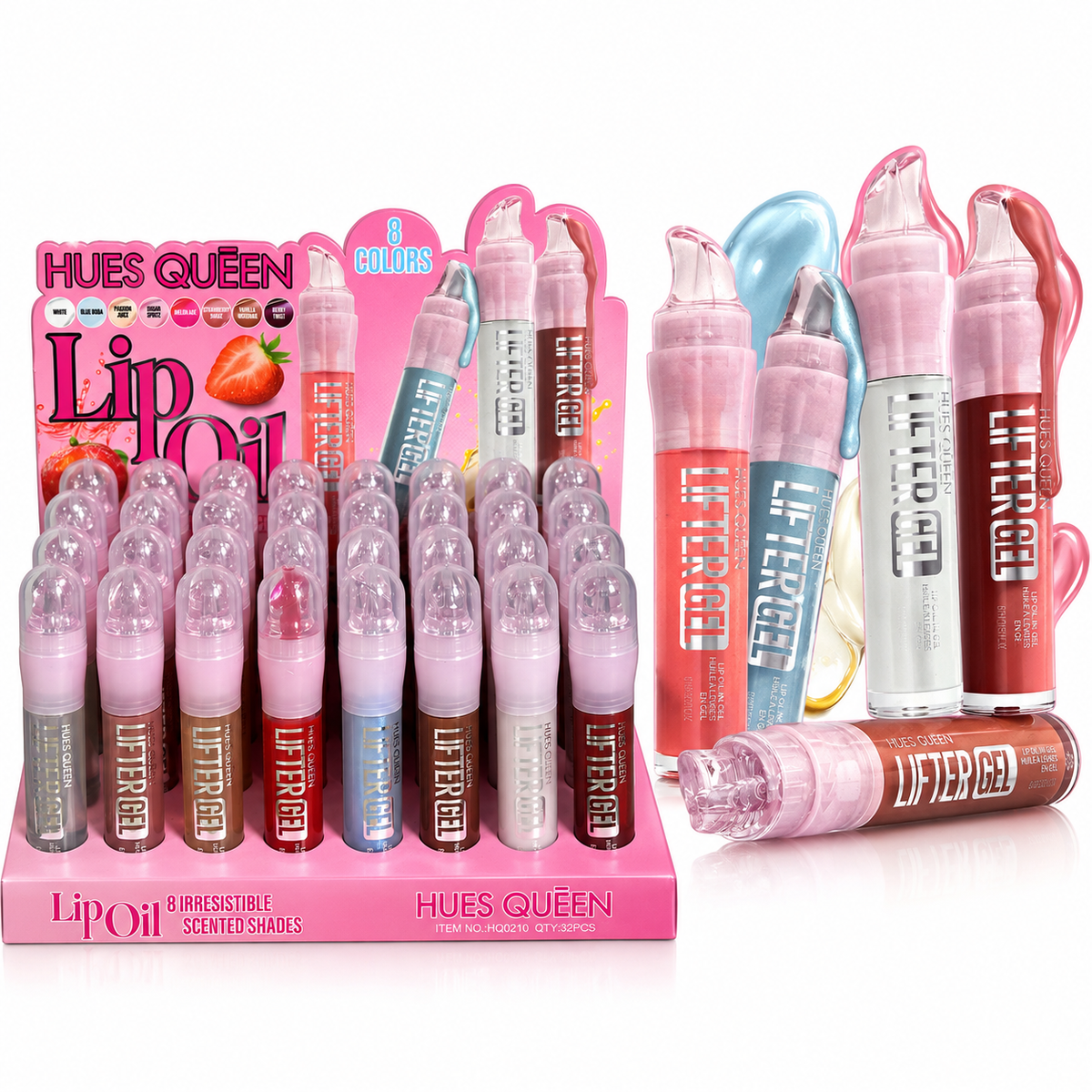 Hues Queen Lip Oil 8 Colors