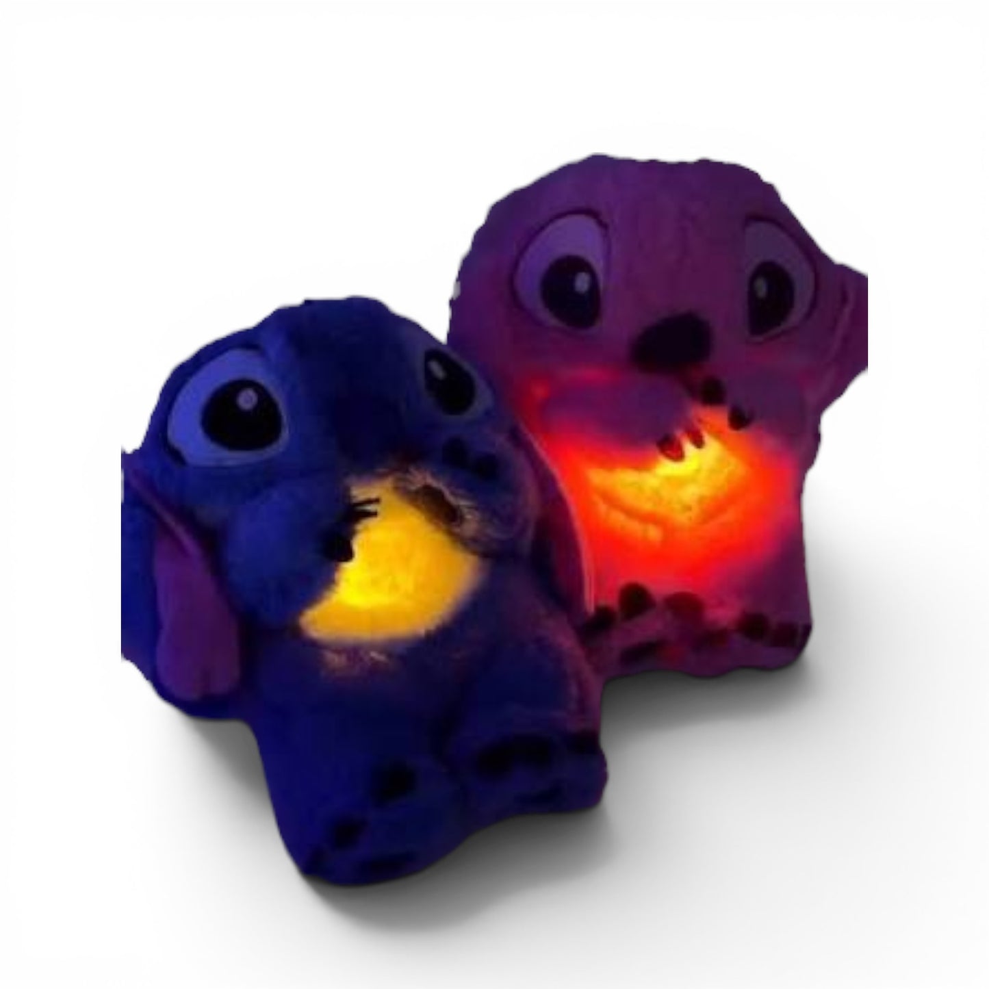 2PCS PINK GIRL BREATHING PLUSH + LIGHTS