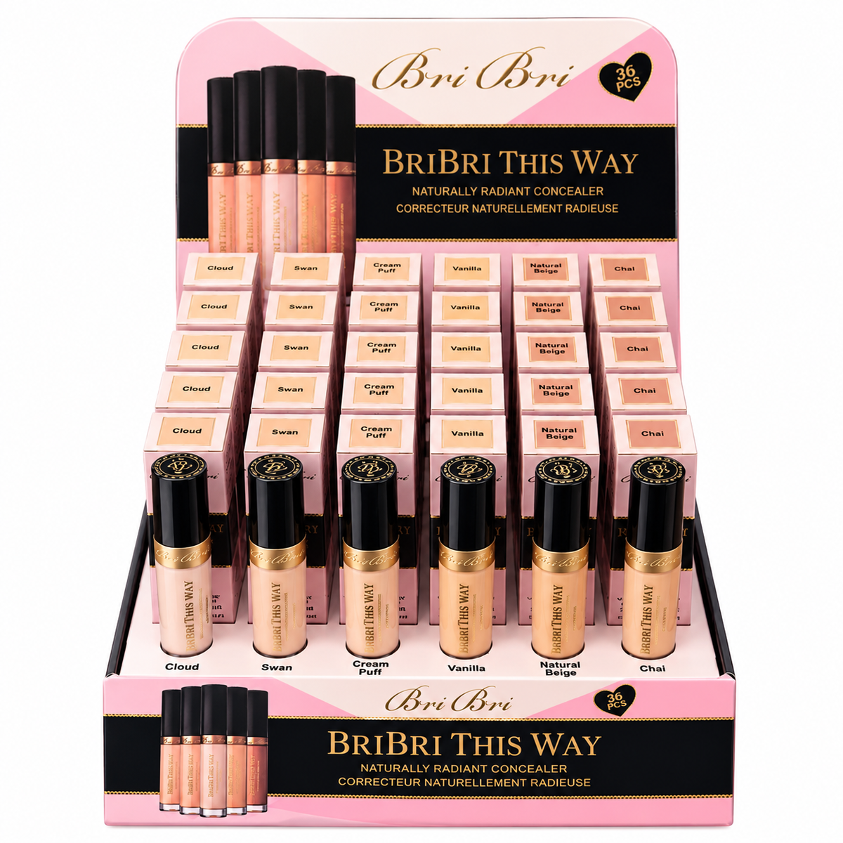 Inspiración de belleza Bribri corrector de Too Faced colores neutros
