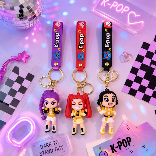 12PCS K POP GIRLS KEYCHAINS