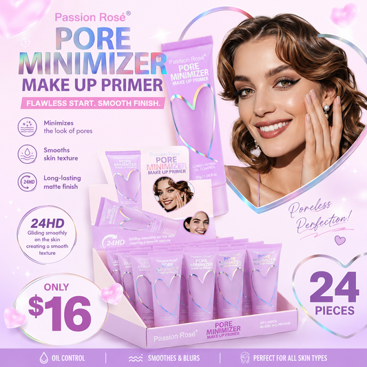 24PCS DISPLAY PASSION ROSE MAKE UP PRIMER PORE MINIMIZER PR-F039