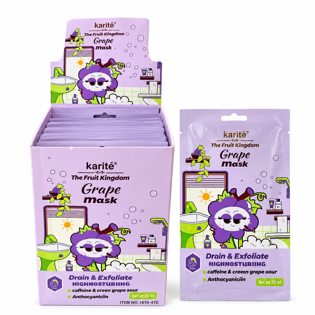 Mascarilla Exfoliante de Uva Karite