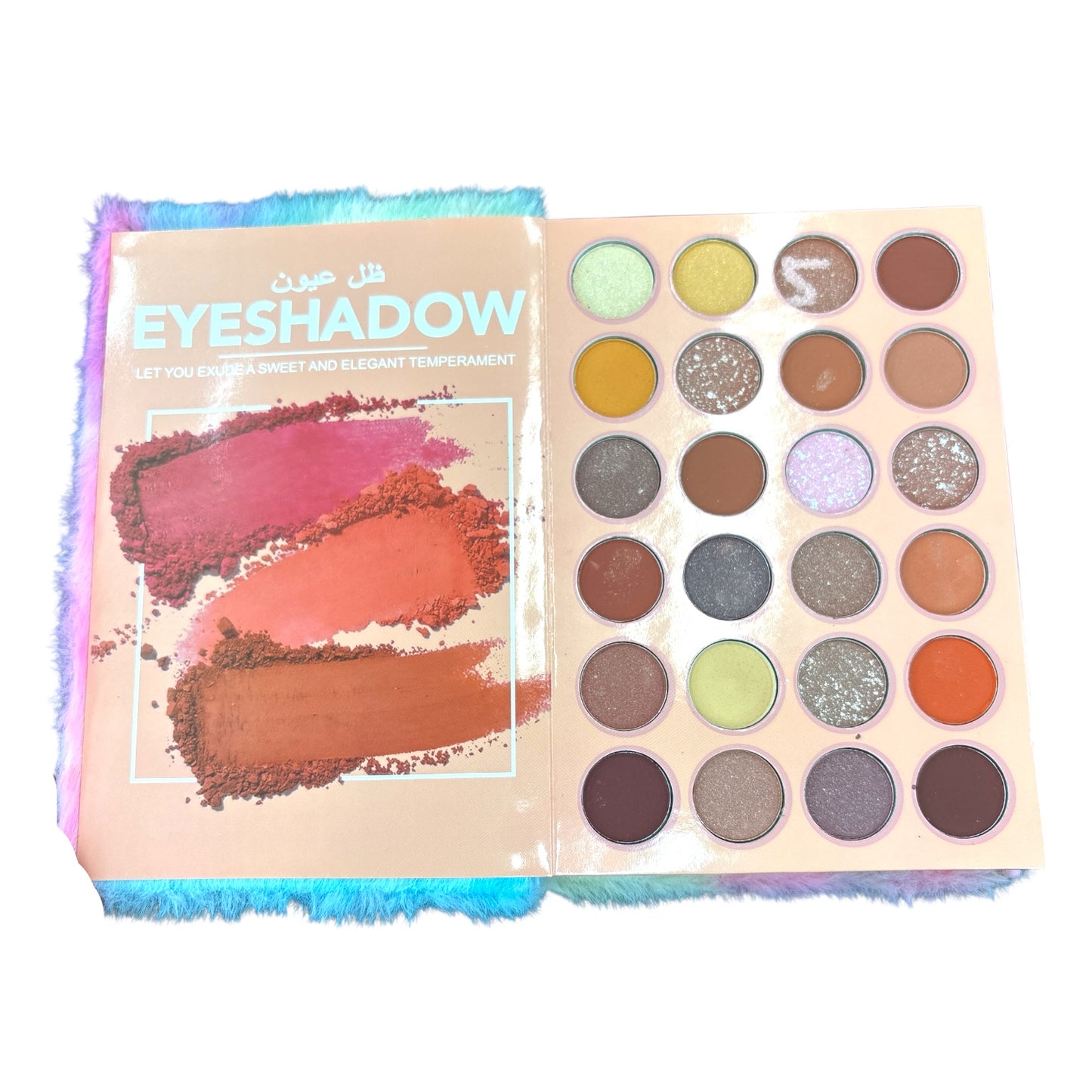 2PCS COLORFUL BEAR EYES AND FACE PALETTE