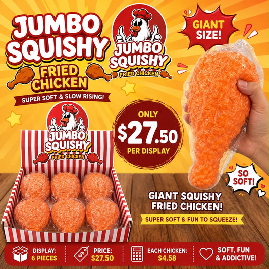 6PCS JUMBO CHICKEN LEGS SQUISHY CHI21