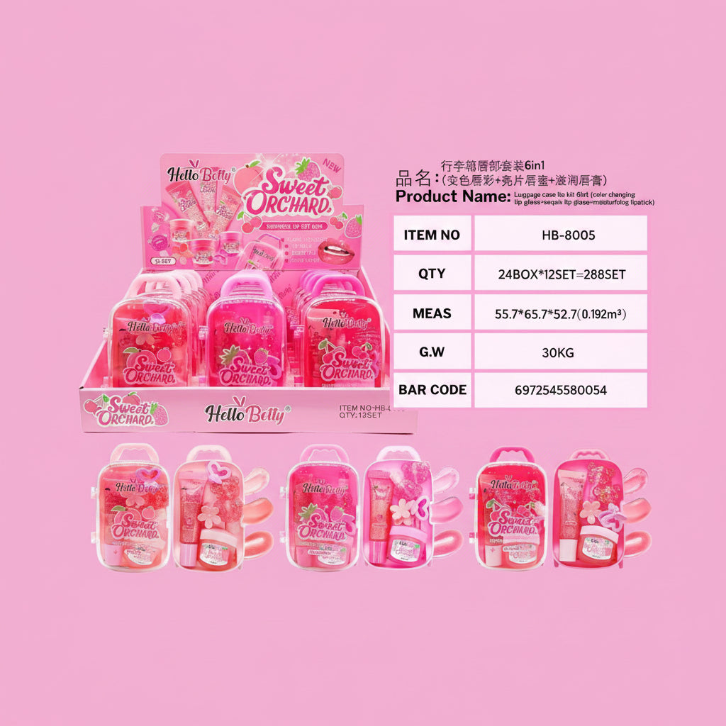1PC DISPLAY 12 SUITCASE SETS WITH CUTE STUFF #0054