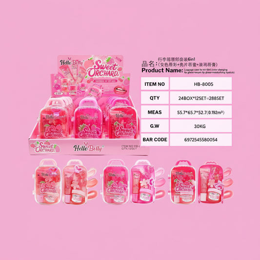 1PC DISPLAY 12 SUITCASE SETS WITH CUTE STUFF #0054