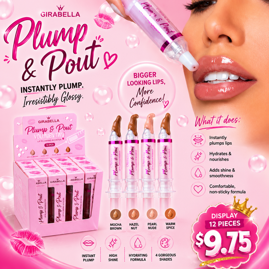 12PCS DISPLAY GIRABELLA PLUMP & POUT VOLUMEN TWO 0204