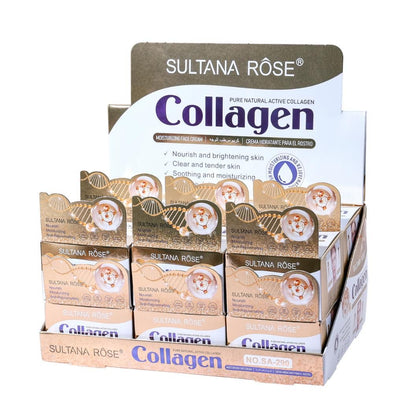 12PCS DISPLAY SULTANA ROSE COLLAGEN FACE CREAM SA-290