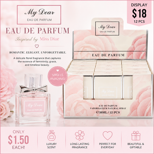 12PCS DISPLAY MY DEAR MINI PERFUME EBC3112