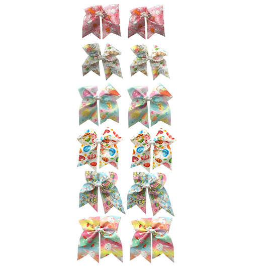 12PCS PACK BUNNY HAIR BOW MKC-4752