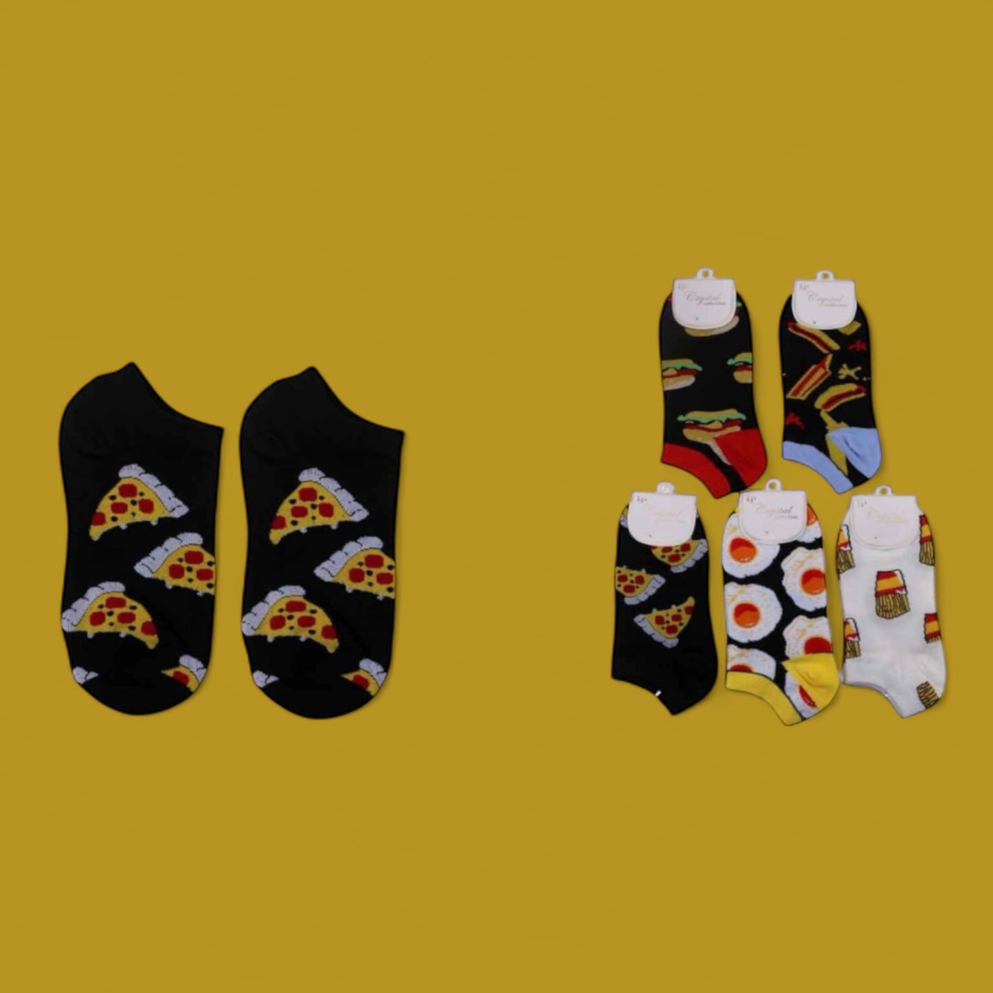 12PCS FAST FOOD ANKLE SOCKS DNV-2771