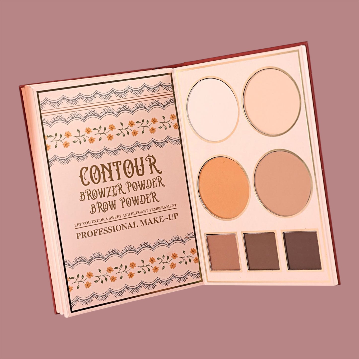 2PCS GIRABELLA RED MAKEUP FRIDA PALETT SET G4091