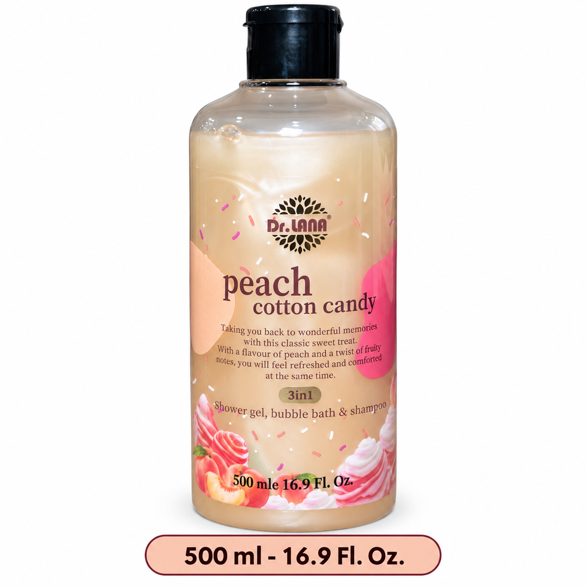 Dr. Lana Peach Cotton Candy   3 In 1 Wash