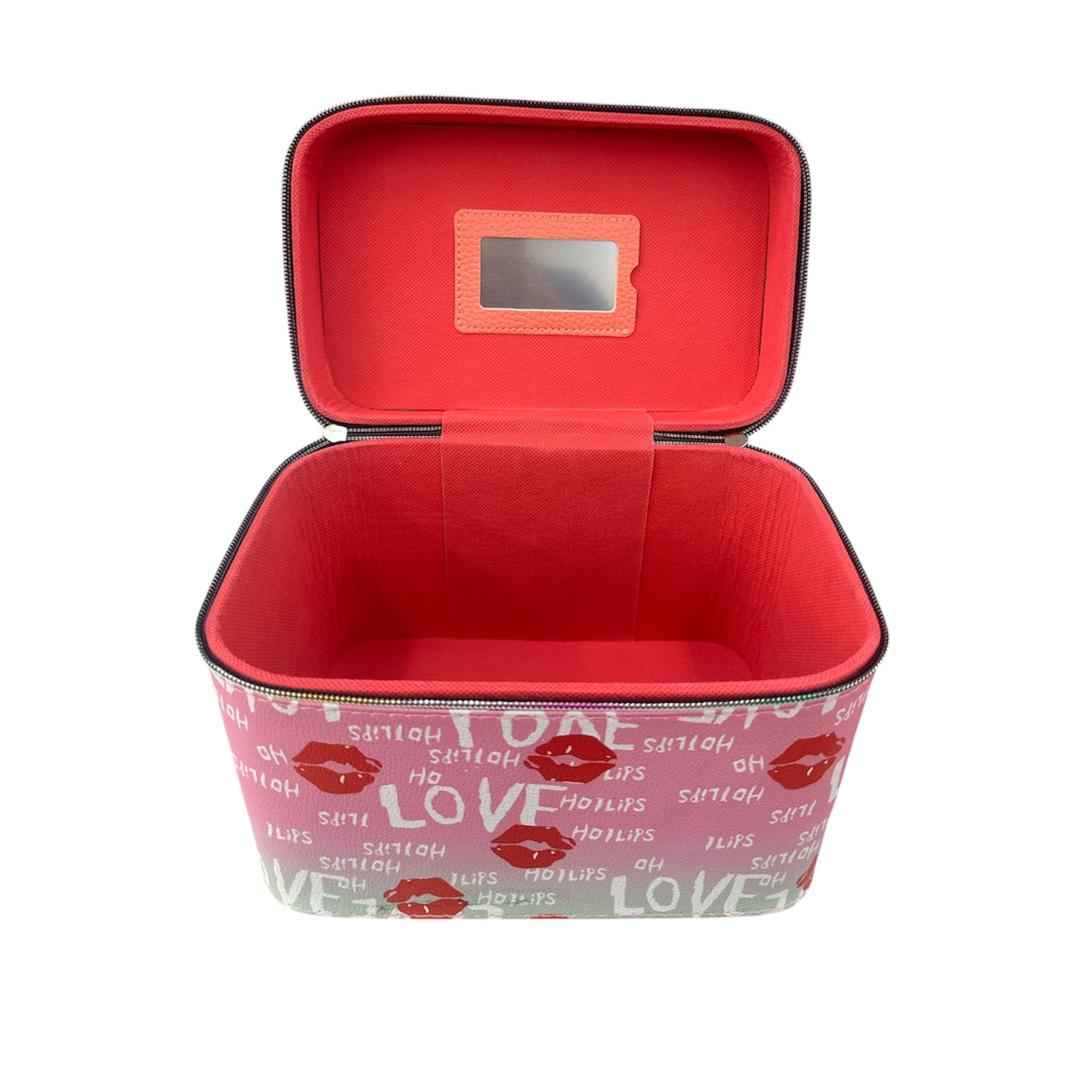 I LOVE PINK 2 TONE 3PCS CARRY MAKEUP BOX