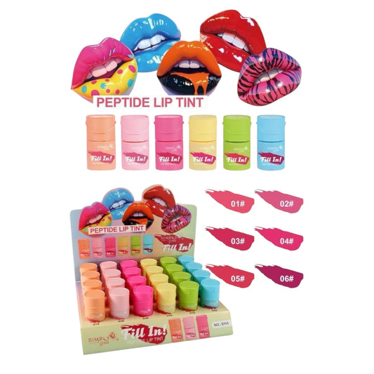24PCS DISPLAY SIMPLY BELLA FILL IN PEPTIDE LIP TINT S114