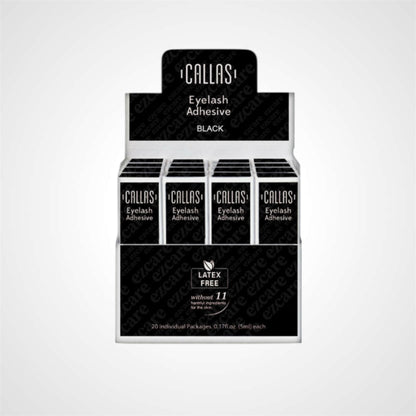 20PCS DISPLAY CALLAS EYELASH ADHESIVE BLACK