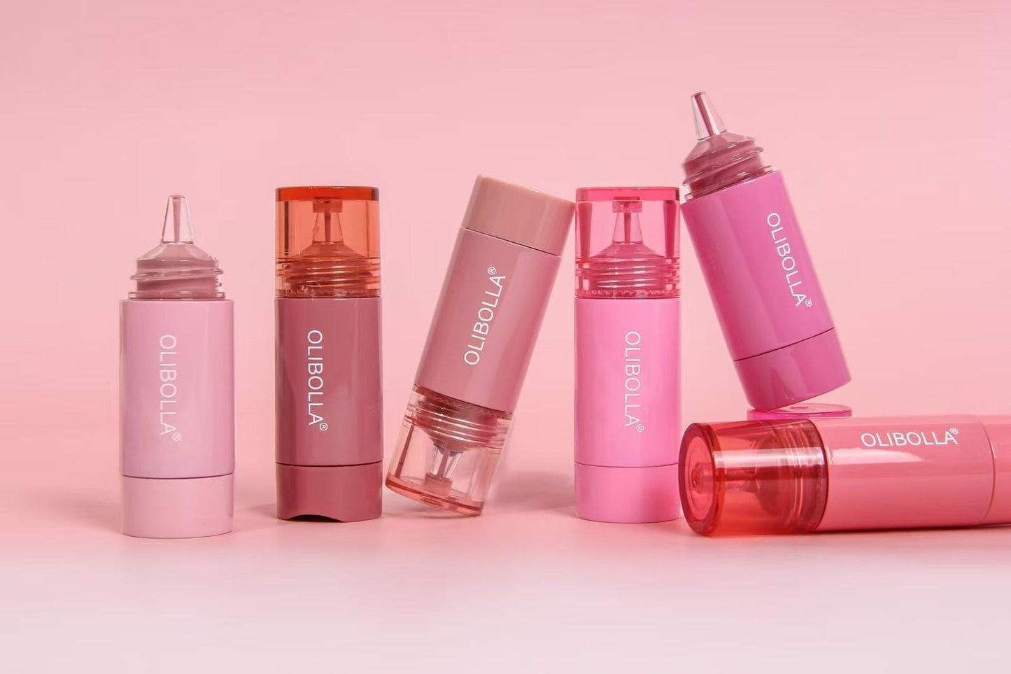 OLIBOLLA FOR YOUR HEART VIGOROUS LIQUID BLUSH 24PCS DISPLAY LA-B236