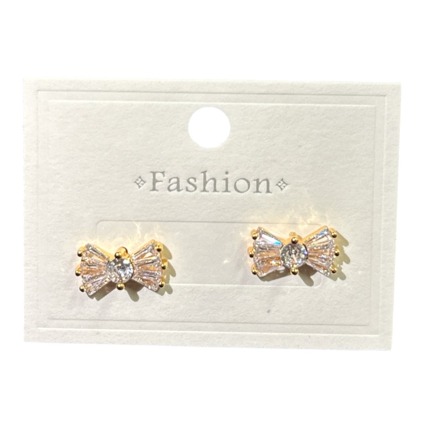 BOWS PREMIUM GOLD PLATED EARRINGS BE190