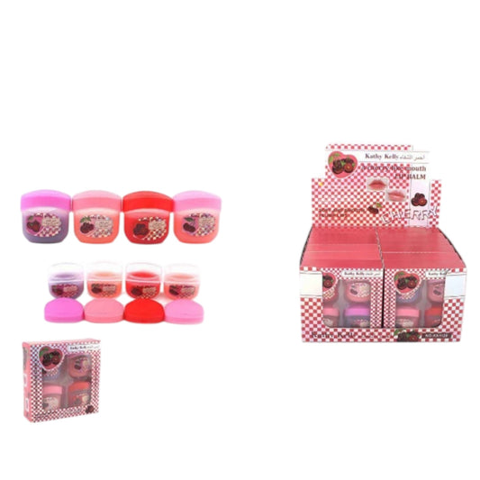 12PCS DISPLAY KATHY KELLY LIP BAL CHERRY KK1129