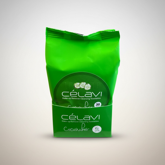 6PCS DISPLAY CELAVI CUCUMBER MAKE-UP REMOVER CLEANSING TOWELETTES MT004