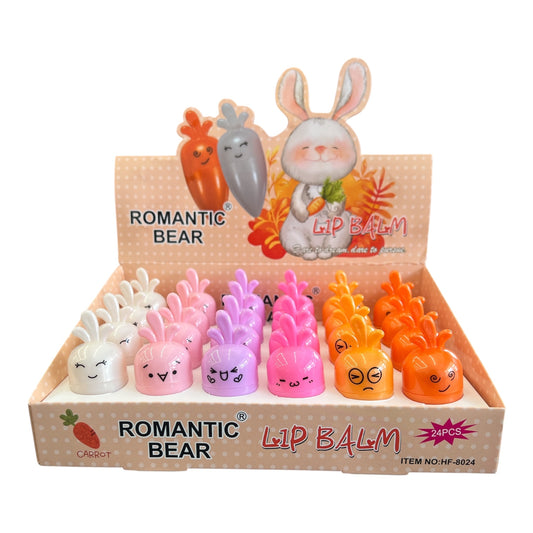 24PCS DISPLAY ROMANTIC BEAR SILLY CARROTS HF-8024