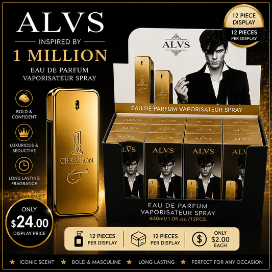 12PCS DISPLAY ALVS 1 CREATION PERFUME JH400-1