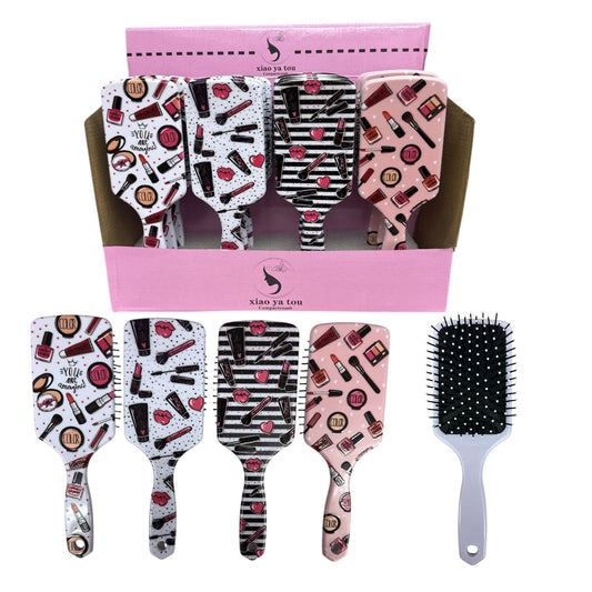 12PCS DISPLAY MAKEUP LOVER PADDLE BRUSHES 8586