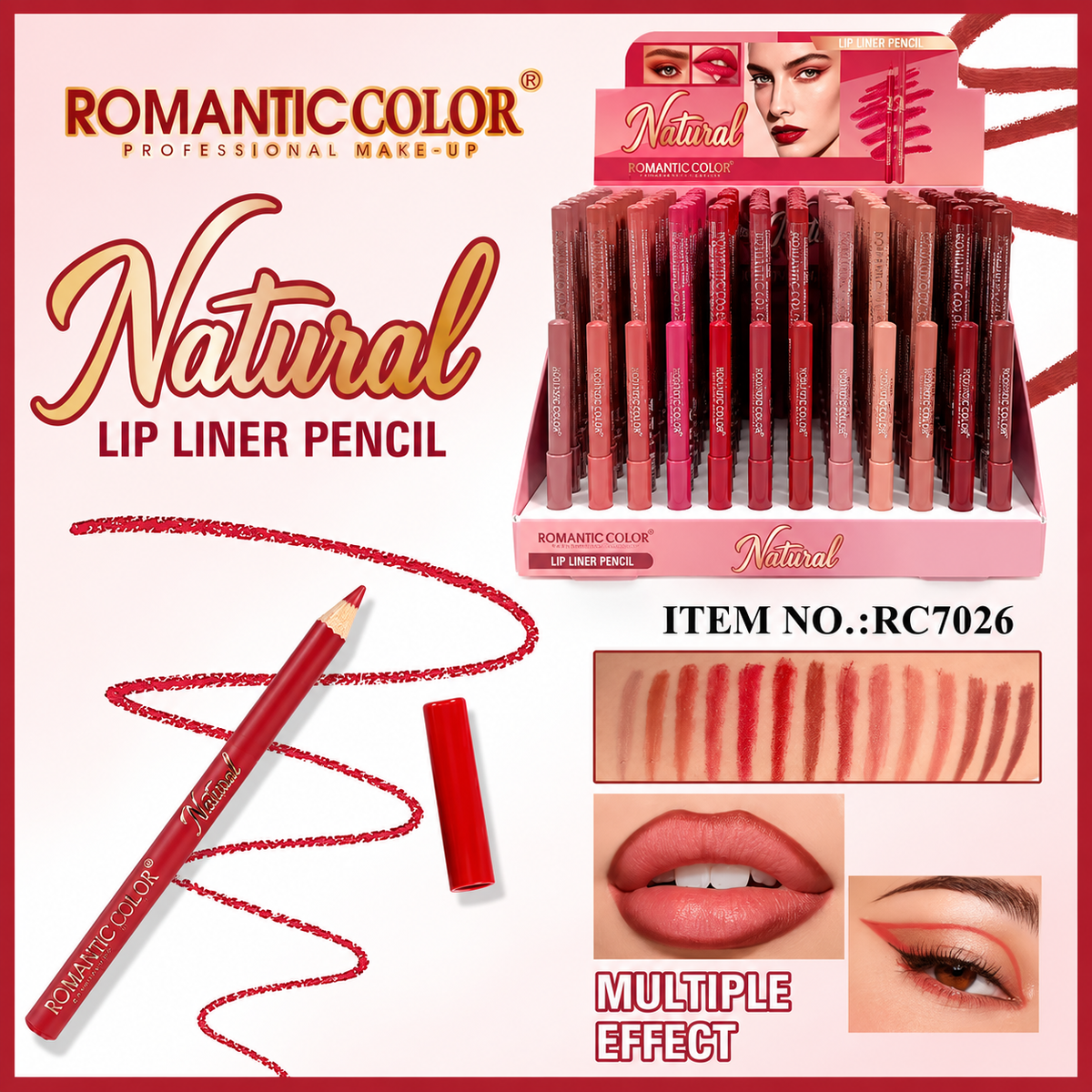 Romantic Color Natural Lip Liner